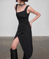 Diagonal Cut Dress